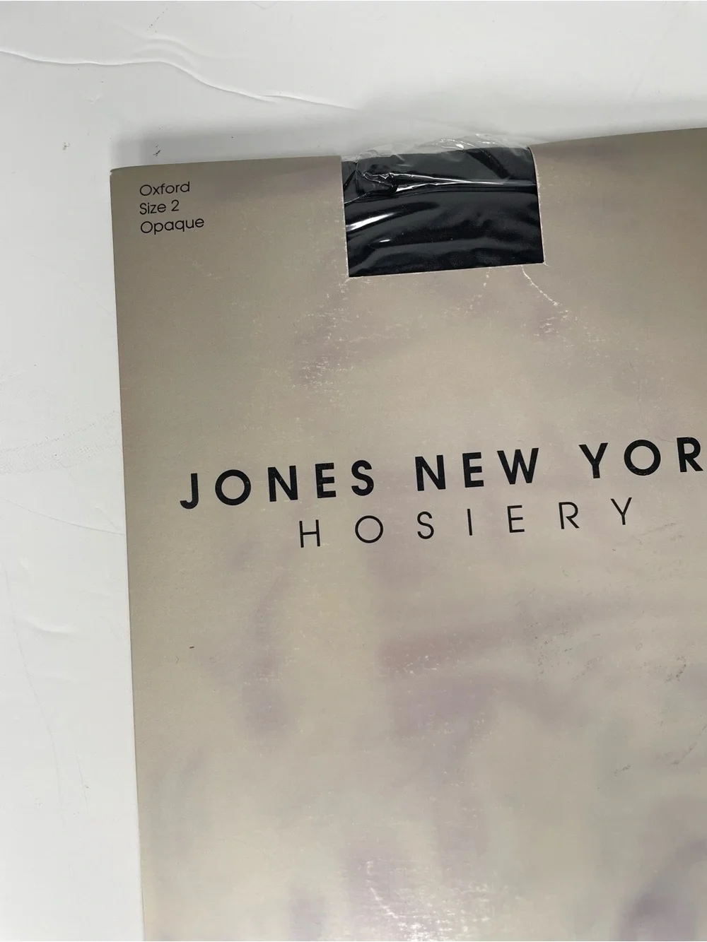 3 Jones New York Vintage Hoisery Pantyhose Opaque Black Slate Oxford Y2K NEW 2